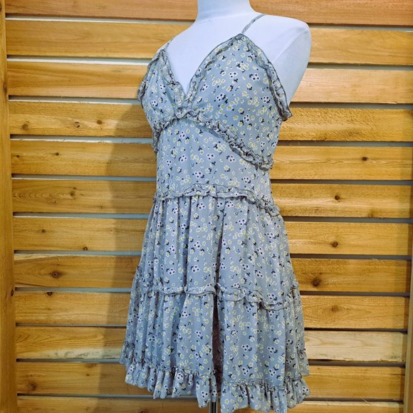 Vine and Valley Juniors Floral Tank Dress Multicolor Size L Great Condition - Picture 10 of 11